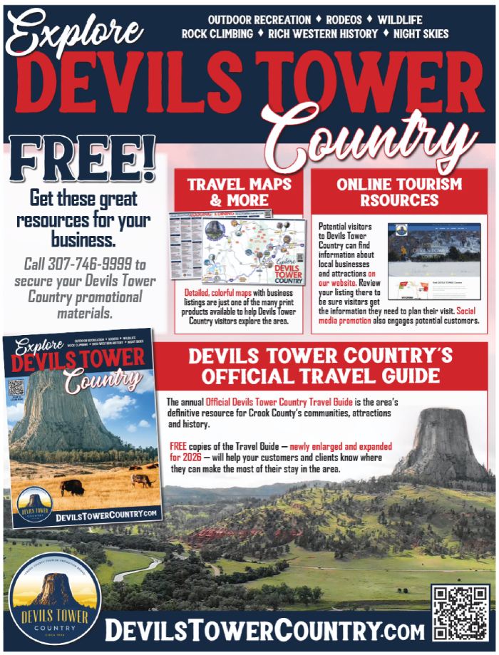 Devils Tower Country promotional business flyer